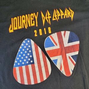 2018 Def Leppard & Journey Concert Shirt sz Large